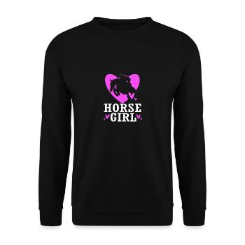 Dressage Dressage Cheval Dressage Cavalier - Sweat-shirt Unisexe - noir - Devant - Alina (178cm) & Michal (187cm)