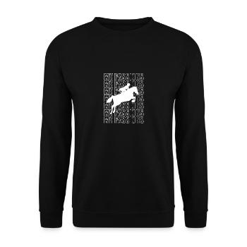 Dressage Dressage Cheval Dressage Cavalier - Sweat-shirt Unisexe - noir - Devant - Alina (178cm) & Michal (187cm)