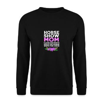 Dressage Dressage Horse Dressage Rider - Unisex Sweatshirt - black - Front - Alina (178cm) & Michal (187cm)