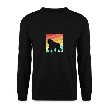 Gorilla - Unisex Pullover - Schwarz - Vorne - Alina (178cm) & Michal (187cm)