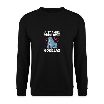 Gorille - Sweat-shirt Unisexe - noir - Devant - Alina (178cm) & Michal (187cm)