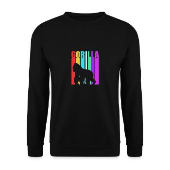 Gorilla - Unisex Pullover - Schwarz - Vorne - Alina (178cm) & Michal (187cm)