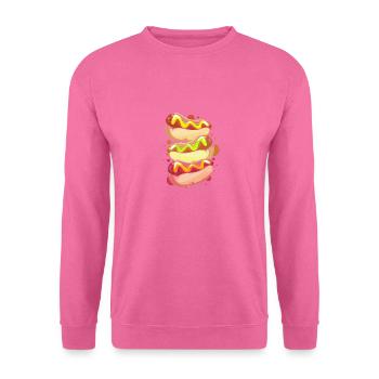 Hot Dog Imbiss - Unisex Pullover - Pink - Vorne
