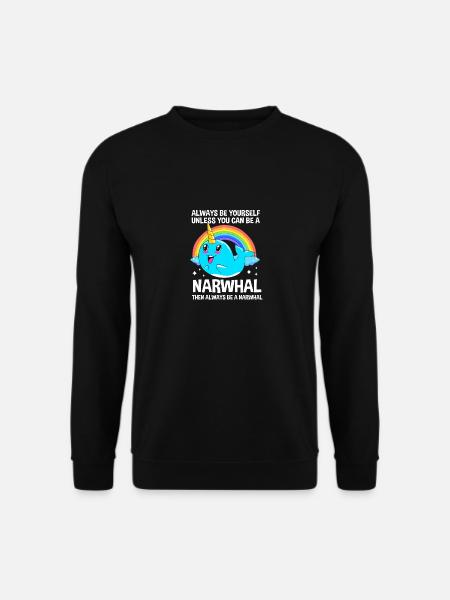 Narwhal - Unisex Sweatshirt - black