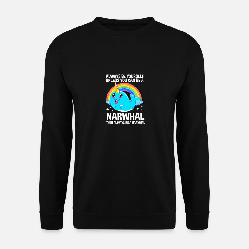 Narwhal - Unisex Sweatshirt - black