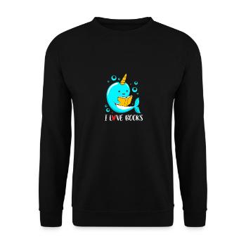 Narwal - Unisex Pullover - Schwarz - Vorne - Alina (178cm) & Michal (187cm)