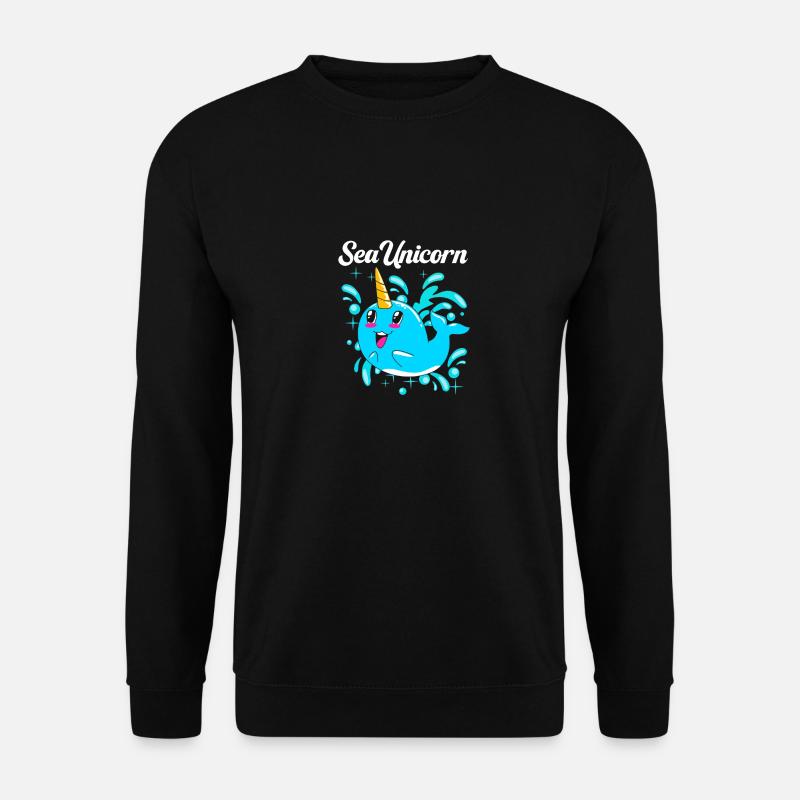 Narwhal - Unisex Sweatshirt - black