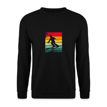 Ski Ski Holiday - Unisex Sweatshirt - black - Front - Alina (178cm) & Michal (187cm)