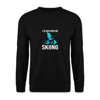 Ski Ski Holiday - Unisex Sweatshirt - black - Front - Alina (178cm) & Michal (187cm)