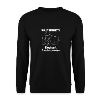 Mammouth - Sweat-shirt Unisexe - noir - Devant - Alina (178cm) & Michal (187cm)