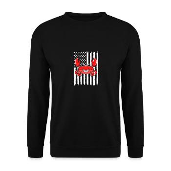 Crab - Unisex Sweatshirt - black - Front - Alina (178cm) & Michal (187cm)