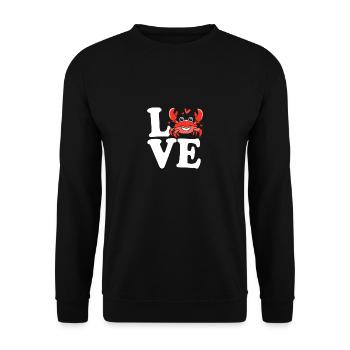 Crab - Unisex Sweatshirt - black - Front - Alina (178cm) & Michal (187cm)