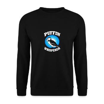 Macareux Papageientaucher - Sweat-shirt Unisexe - noir - Devant - Alina (178cm) & Michal (187cm)