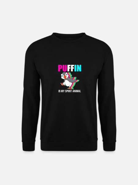 Papageientaucher Puffin - Unisex Pullover - Schwarz
