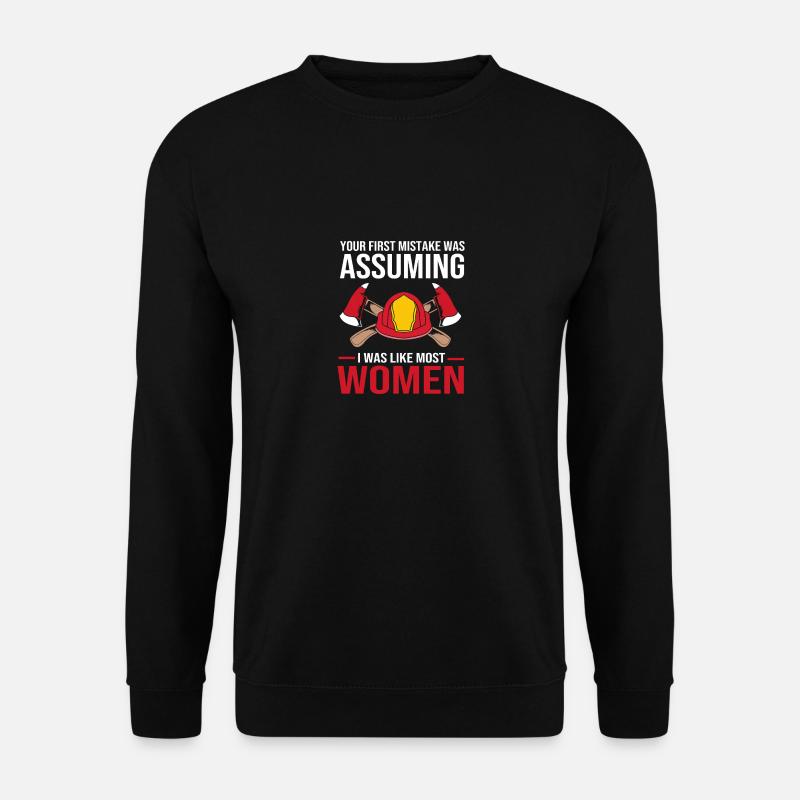 Firefighter Fire Brigade - Unisex Sweatshirt - black