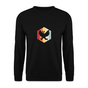 Papillon de nuit - Sweat-shirt Unisexe - noir - Devant - Alina (178cm) & Michal (187cm)