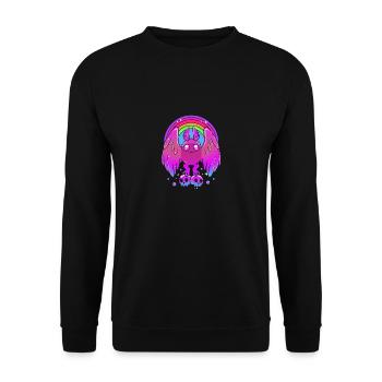 Papillon de nuit - Sweat-shirt Unisexe - noir - Devant - Alina (178cm) & Michal (187cm)