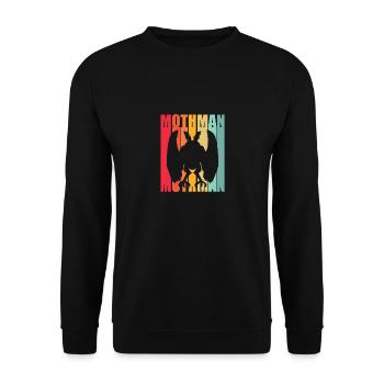 Papillon de nuit - Sweat-shirt Unisexe - noir - Devant - Alina (178cm) & Michal (187cm)