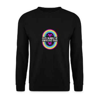 Pastel Gothic - Unisex Sweatshirt - black - Front - Alina (178cm) & Michal (187cm)