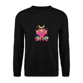 Pastel Gothic - Unisex Sweatshirt - black - Front - Alina (178cm) & Michal (187cm)