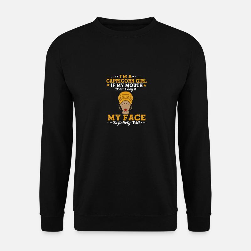 Sternzeichen Steinbock - Unisex Pullover - Schwarz