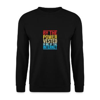 Pastor - Unisex Sweatshirt - black - Front - Alina (178cm) & Michal (187cm)