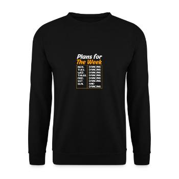 Breakdancing - Unisex Sweatshirt - black - Front - Alina (178cm) & Michal (187cm)