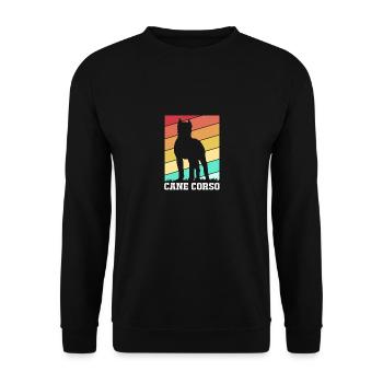Cane corso - Sweat-shirt Unisexe - noir - Devant - Alina (178cm) & Michal (187cm)