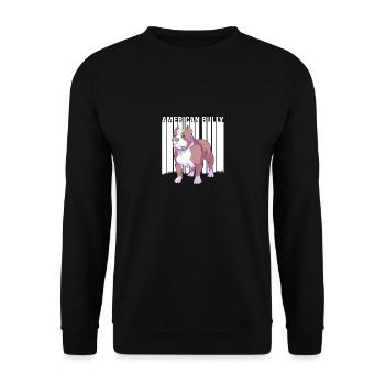 American Bully Pet Dog Dog Cadeau pour chien - Sweat-shirt Unisexe - noir - Devant - Alina (178cm) & Michal (187cm)