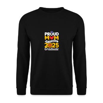 Class of 2025 Abitur Abiturient Abitur 2025 - Unisex Sweatshirt - black - Front - Alina (178cm) & Michal (187cm)
