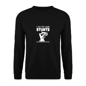 Longboard Longboarder Longboarding - Sweat-shirt Unisexe - noir - Devant - Alina (178cm) & Michal (187cm)