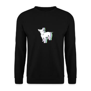 Bull terrier - Unisex Sweatshirt - black - Front - Alina (178cm) & Michal (187cm)