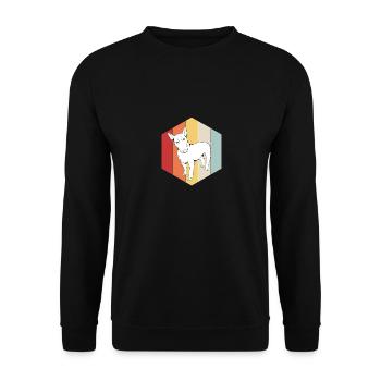 Bull terrier - Unisex Sweatshirt - black - Front - Alina (178cm) & Michal (187cm)
