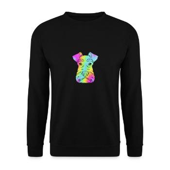 Schnauzer nain - Sweat-shirt Unisexe - noir - Devant - Alina (178cm) & Michal (187cm)