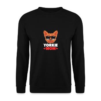Yorkshire Terrier - Unisex Pullover - Schwarz - Vorne - Alina (178cm) & Michal (187cm)