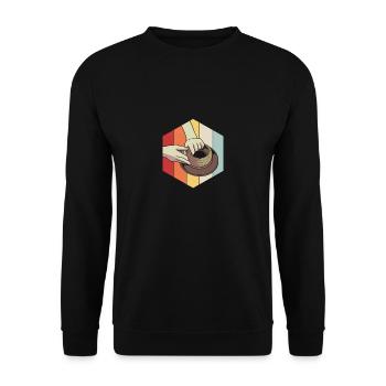 Töpferei - Unisex Pullover - Schwarz - Vorne - Alina (178cm) & Michal (187cm)