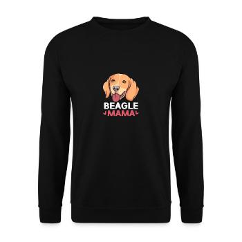 Beagle Mom Mom Dog Mom - Unisex Sweatshirt - black - Front - Alina (178cm) & Michal (187cm)