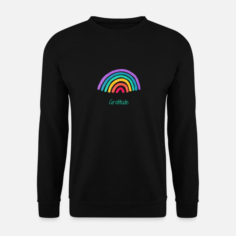Gratitude Rainbow - Unisex Sweatshirt - black