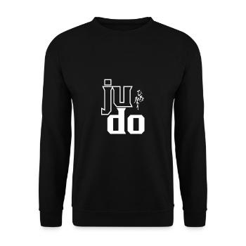 Judo Judoka Judoist Kämpfer Kampfkunst - Unisex Pullover - Schwarz - Vorne - Alina (178cm) & Michal (187cm)