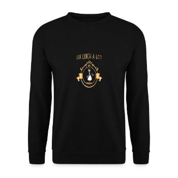 Sir Lunch a Lot - Wolverine Gift Medieval Ri - Unisex Sweatshirt - black - Front - Alina (178cm) & Michal (187cm)