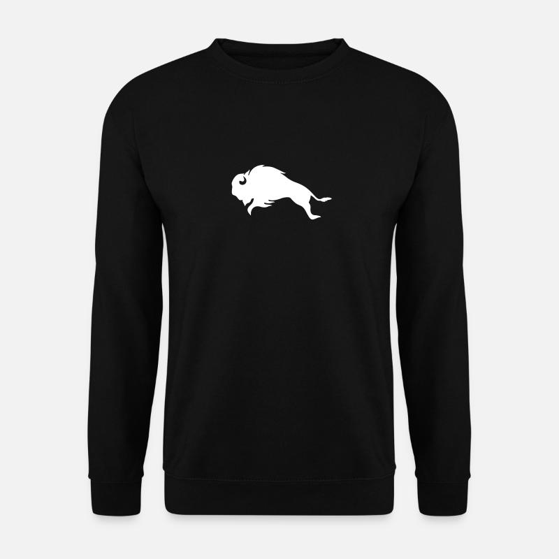 BISON BULL Bufallo - Unisex Sweatshirt - black