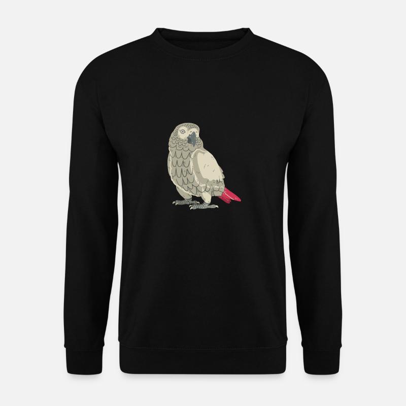 Graupapagei - Unisex Pullover - Schwarz