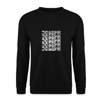 Brother Joseph - Unisex Sweatshirt - black - Front - Alina (178cm) & Michal (187cm)