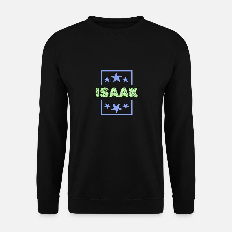 Boy name Isaac - Unisex Sweatshirt - black