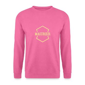 Bricklayer as work - Unisex Sweatshirt - pink - Front