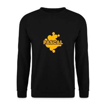 Peintre Pascal - Sweat-shirt Unisexe - noir - Devant - Alina (178cm) & Michal (187cm)