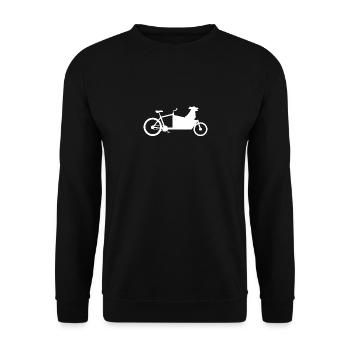 Chien de vélo de cargaison - Sweat-shirt Unisexe - noir - Devant - Alina (178cm) & Michal (187cm)
