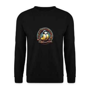 Grand motif décoratif - Sweat-shirt Unisexe - noir - Devant - Alina (178cm) & Michal (187cm)