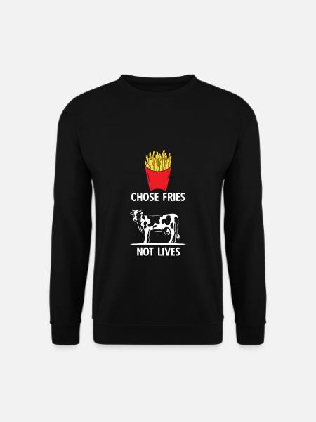 Pommes Frites Pommes Liebhaber Fast Food Pommes Ge - Unisex Pullover - Schwarz
