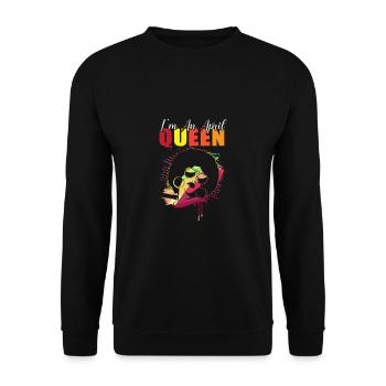 Sternzeichen Widder - Unisex Pullover - Schwarz - Vorne - Alina (178cm) & Michal (187cm)
